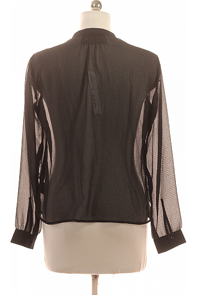 SET Dámská průhledná košile s dlouhým rukávem a krajkou černá elegantní Velikost 38 | SET | obrázek 2