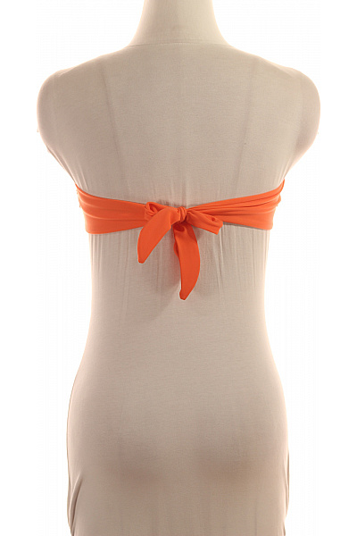 MOSCHINO dámské plavky oranžové pruhované lesklé bez ramínek Vel. 38 | MOSCHINO | obrázek 3