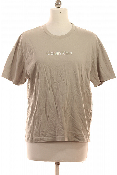 Calvin Klein Tričko Calvin Klein krátký rukáv jednobarevné basic bavlněné béžové Velikost xl | Calvin Klein | obrázek 2