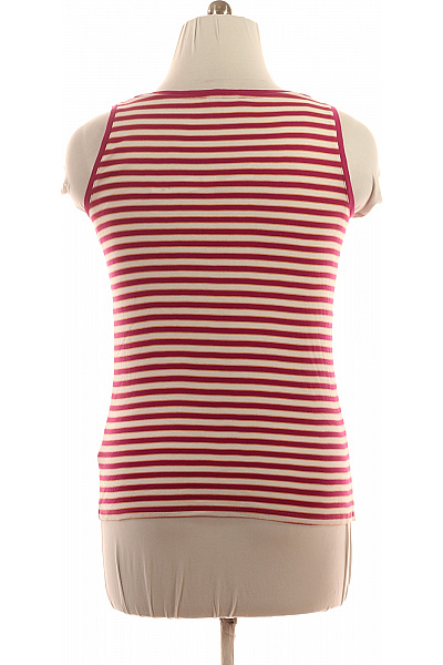 Marks & Spencer dámské tílko pruhované růžové bavlněné basic Vel. EU 44 | Marks & Spencer | obrázek 3
