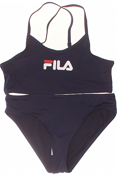 FILA Dívčí Tmavě Modré Plavky Polyamidové Vel. EU 158/164