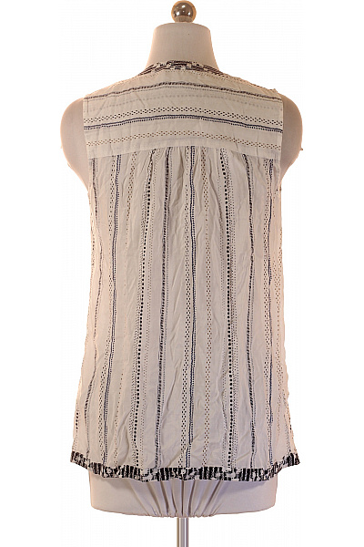 Next Dámská halenka bez rukávů pruhovaná s mašlí boho Velikost 36 | Next | obrázek 3
