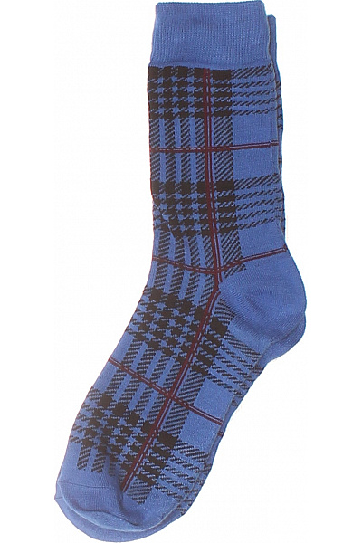 Ben Sherman Ponožky Kostkované Modré