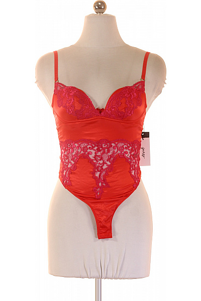 Guess Dámské červené Krajkové Saténové Body Velikost Xs