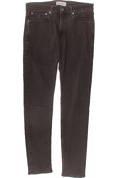 Calvin Klein Pánské Bavlněné Džíny úzké šedé Seprané Vel. 32/32