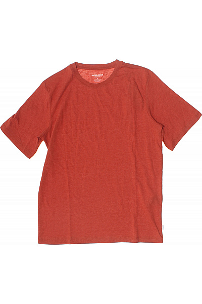 JACK & JONES Pánské tričko s krátkým rukávem červené bavlněné basic Vel. S | JACK & JONES | obrázek 2