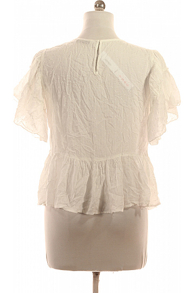 ZARA Dámská halenka bílá krátký rukáv krajková volná letní boho Velikost M | ZARA | obrázek 3