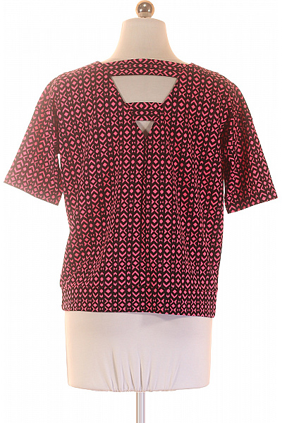 Next růžová halenka krátký rukáv vzorovaná polyester Velikost 36 | Next | obrázek 3
