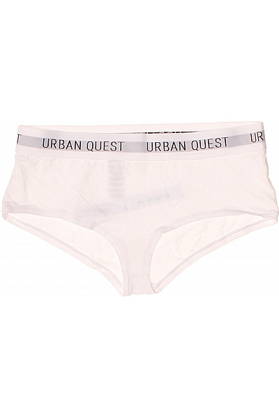 URBAN QUEST Dámské Bílé Kalhotky S Logem Vel. EU S