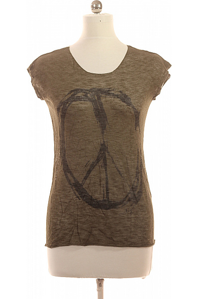 ONLY dámské tričko bez rukávů s potiskem khaki Vel. EU XS | ONLY | obrázek 2