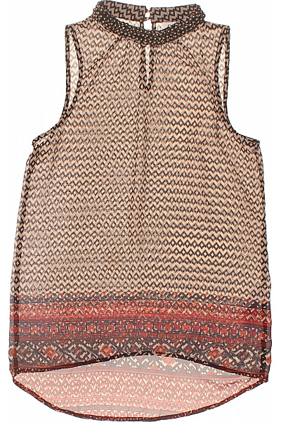 ONLY Dámská Halenka Bez Rukávů Vzorovaná S Kamínky Boho Vel. 36
