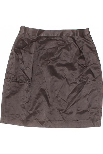 MARCCAIN Dámská Hnědá Saténová Pouzdrová Sukně Mini Elegantní Velikost 2