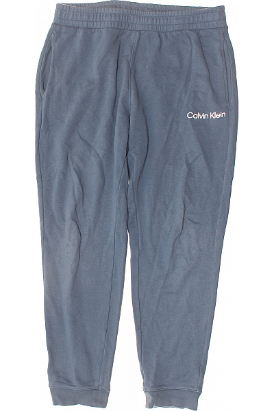 Calvin Klein Dámské Tepláky Bavlněné šedé S Kapsami Volnočasové Velikost M