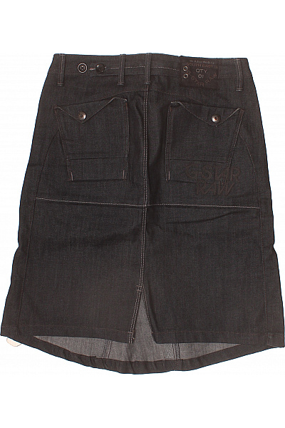 G-Star dámská tmavě modrá džínová sukně ke kolenům s kapsami Vel. 28 | G-Star | obrázek 3