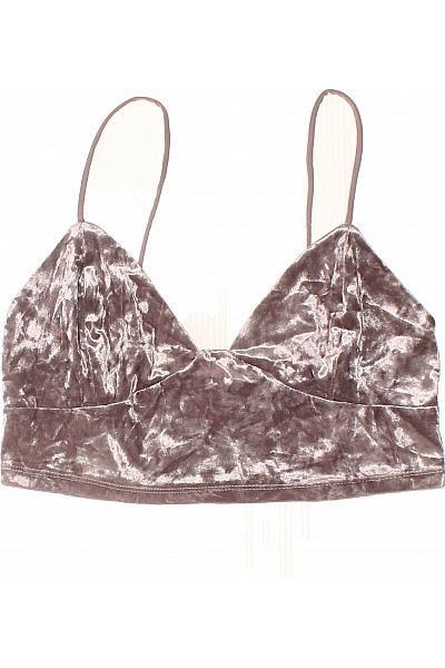 ZARA Dámské tričko bez rukávů crop top sametové Velikost XS | ZARA | obrázek 2