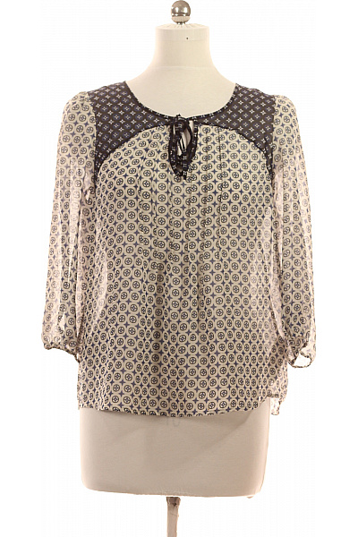 Marks & Spencer Dámská halenka s potiskem a vázačkou krátký rukáv Velikost UK 12 | Marks & Spencer | obrázek 2