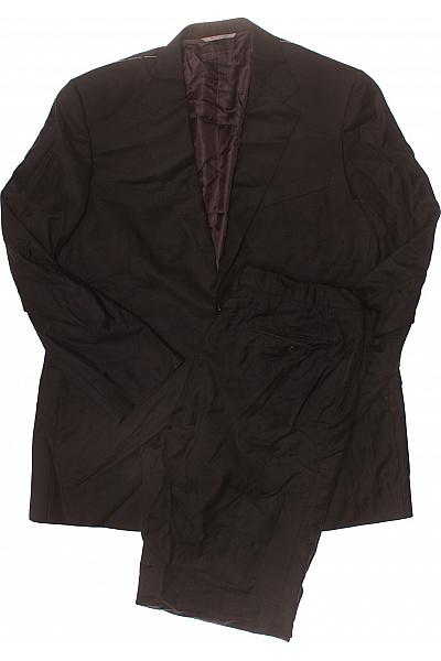 MADE IN ITALY Pánské Oblek Klasický Černé Elegantní Vel. 56 | MADE IN ITALY | obrázek 2