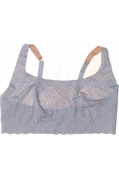 Podprsenka Crop Top šedá Vzorovaná