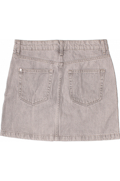 MANGO Dámské džínové šedé mini sukně s kapsami Vel. XS | MANGO | obrázek 3