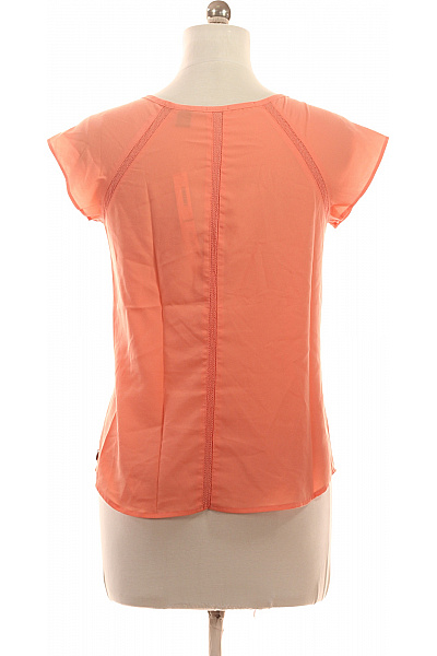 MAISON SCOTCH Dámské tričko s krátkým rukávem oranžové jednobarevné basic Vel. M | MAISON SCOTCH | obrázek 3