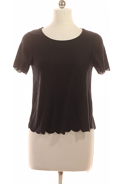 Topshop Dámské tričko černé krátký rukáv jednobarevné basic Vel. 38 | Topshop | obrázek 2
