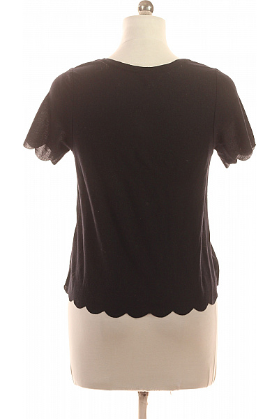 Topshop Dámské tričko černé krátký rukáv jednobarevné basic Vel. 38 | Topshop | obrázek 3