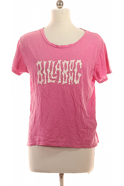 BILLABONG růžové tričko s krátkým rukávem a potiskem basic Velikost EU M | BILLABONG | obrázek 2