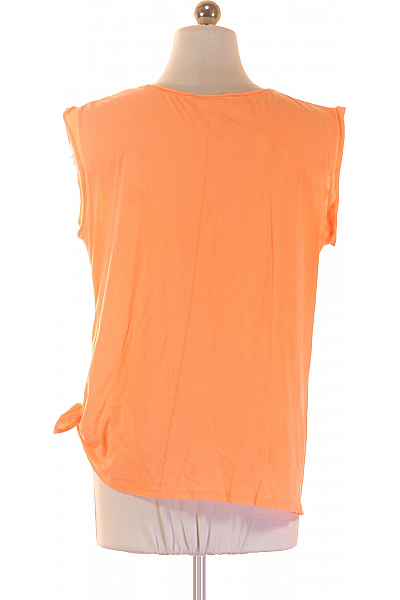 G-Star Oranžové bavlněné tričko bez rukávů s uzlem basic Vel. XS | G-Star | obrázek 3