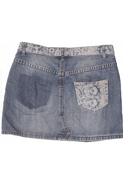 DESIGUAL Dámská džínová mini sukně s kapsami asymetrická Velikost EU 34 | DESIGUAL | obrázek 3