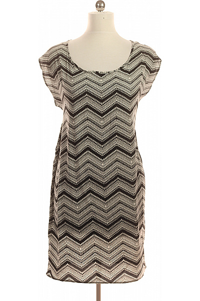 Blend She dámské šaty bez rukávů černé bílé chevron Velikost EU S | Blend She | obrázek 2