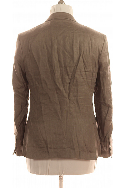 Pánské sako hnědé elegantní volnočasové business jednořadé Velikost 52 | Unimoda | obrázek 2