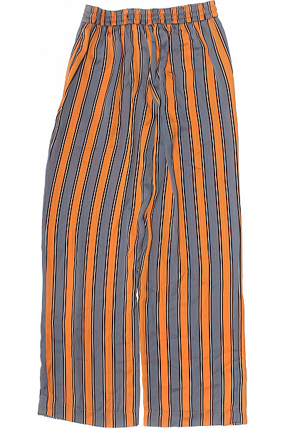 River Island Dámské pruhované volnočasové kalhoty oranžové Vel. 36 | River Island | obrázek 2