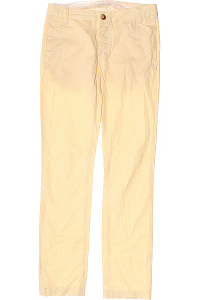 Acne Studios Dámské Bavlněné Kalhoty žluté Volnočasové Rovné Vel. 26/32