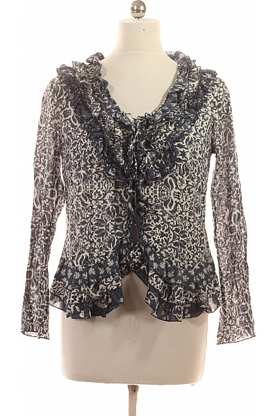 Heine Dámská bavlněná košile s dlouhým rukávem a volánky vzorovaná Velikost EU 40 | Heine | obrázek 2