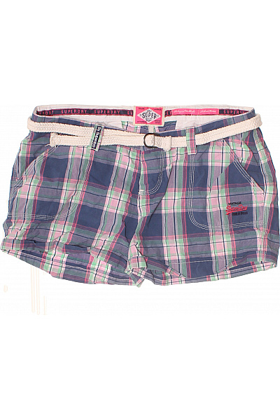 SUPERDRY Dámské kostkované kraťasy s páskem volnočasové krátké Vel. M | SUPERDRY | obrázek 2