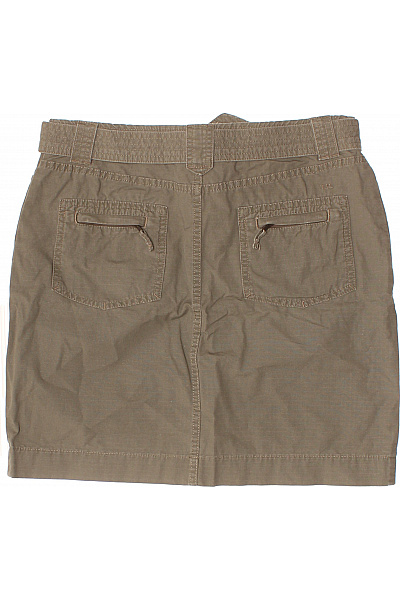 TOMMY HILFIGER khaki bavlněná sukně s páskem a kapsami ke kolenům Vel. 4 | TOMMY HILFIGER | obrázek 3