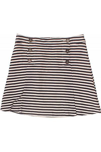 TOMMY HILFIGER dámská pruhovaná bavlněná mini sukně s knoflíky Velikost EU 38 | TOMMY HILFIGER | obrázek 2
