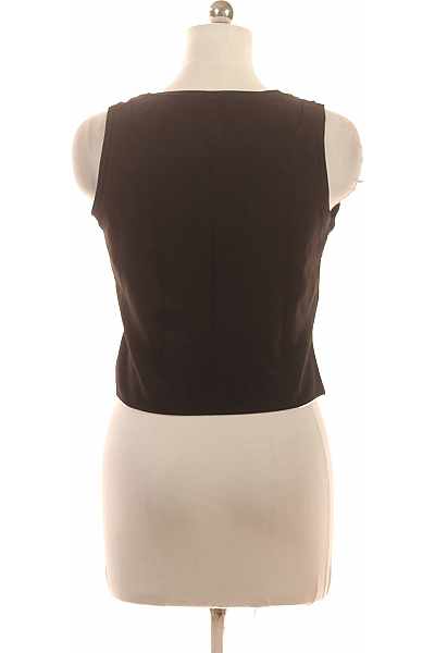 ZARA Dámská černá halenka bez rukávů crop s vázačkou polyesterové Vel. M | ZARA | obrázek 3