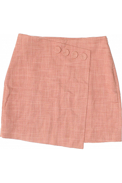 MANGO Růžová zavinovací mini sukně s knoflíky Vel. XS | MANGO | obrázek 2