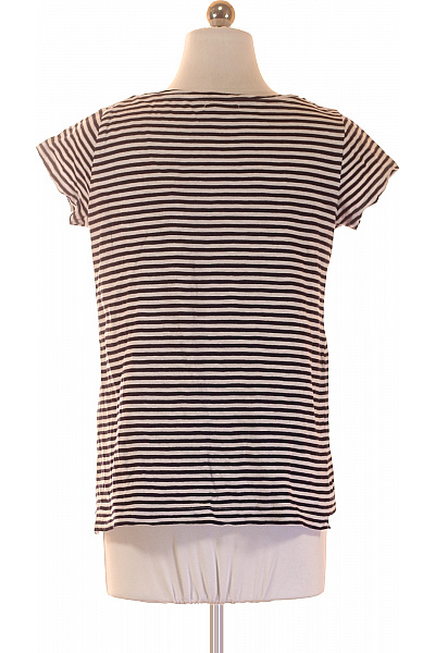 PULL&BEAR Dámské tričko s krátkým rukávem pruhované basic Velikost S | PULL&BEAR | obrázek 3
