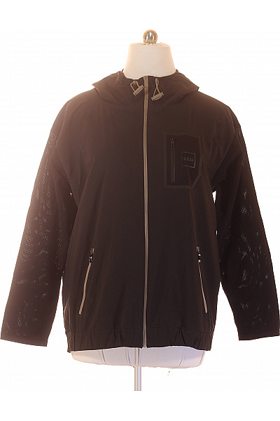 Hugo Boss Pánská Bunda S Kapucí Na Zip Lehká Outdoorová Funkční Vel. XL