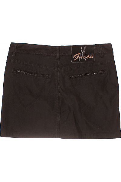 Guess krátká hnědá bavlněná sukně s kapsami Velikost 42 | Guess | obrázek 3