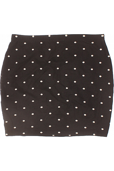 Dámská černá mini sukně s puntíky bavlněná Vel. m | Unimoda | obrázek 3