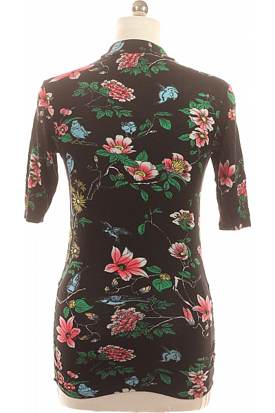 ZARA Dámská halenka s dlouhým rukávem a potiskem květin a ptáků Velikost EU M | ZARA | obrázek 3