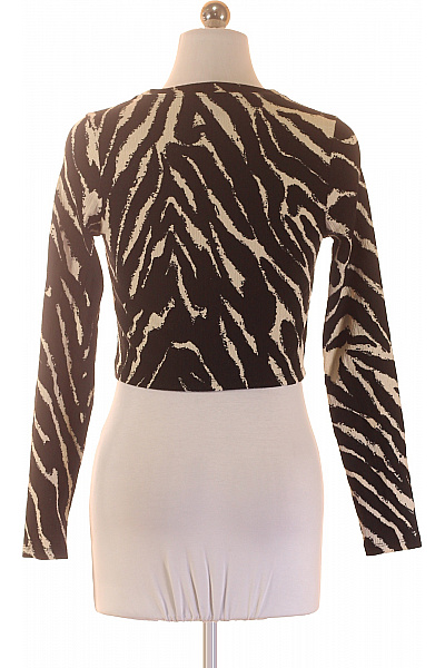 Monki Dámské tričko s dlouhým rukávem a potiskem zebra Vel. xs | Monki | obrázek 3