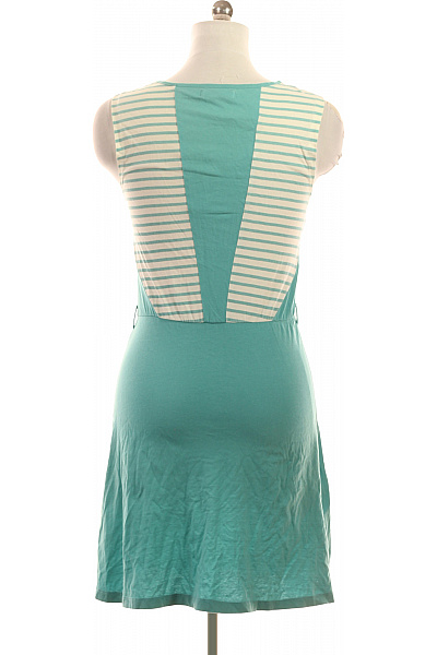 Dámské šaty bez rukávů letní volnočasové bavlněné pruhované Velikost EU XS | Unimoda | obrázek 3