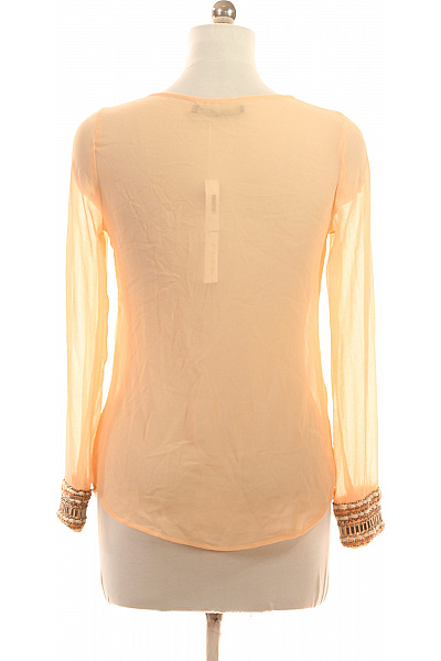 ZARA Oranžová halenka s dlouhým rukávem a kapsami Velikost M | ZARA | obrázek 2