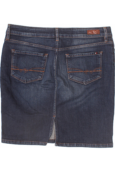 TOMMY HILFIGER Dámská džínová sukně ke kolenům s kapsami modrá Vel. L | TOMMY HILFIGER | obrázek 3