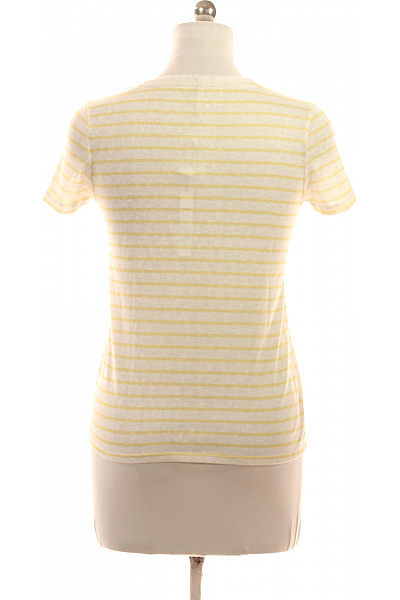 ONLY dámské tričko žluté pruhované krátký rukáv Velikost EU S | ONLY | obrázek 3