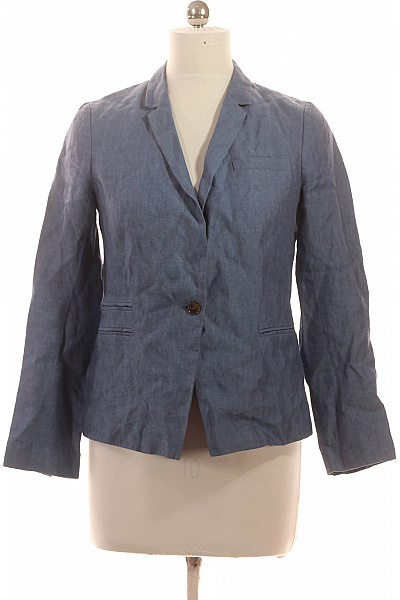 Gerard Darel Dámské lněné sako modré elegantní na běžné nošení Vel. 38 | Gerard Darel | obrázek 2
